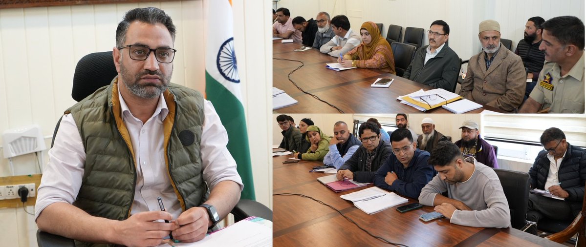 dcganderbal's tweet image. ADC Ganderbal Syed Faheem chaired a DLTC meeting today to fast-track telecom connectivity across the district. Strong emphasis was placed on private telecom companies to complete pending towers, especially at District Hospital Ganderbal. #Ganderbal #DigitalIndia #Connectivity
