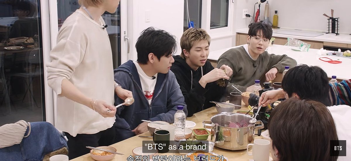 seokjinbit's tweet image. Namjoon: “BTS as a brand is something precious that we’ve built up for more than ten years”

Taehyung: “The thing with BTS is definitely more fun than going solo”