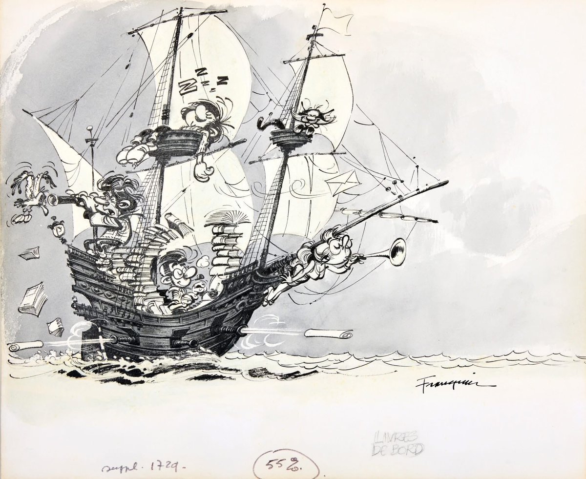 Franquin_Cie's tweet photo. Dessin original de #Franquin à l’encre de Chine #Gaston #Lagaffe https://t.co/BsX7U7EDpC