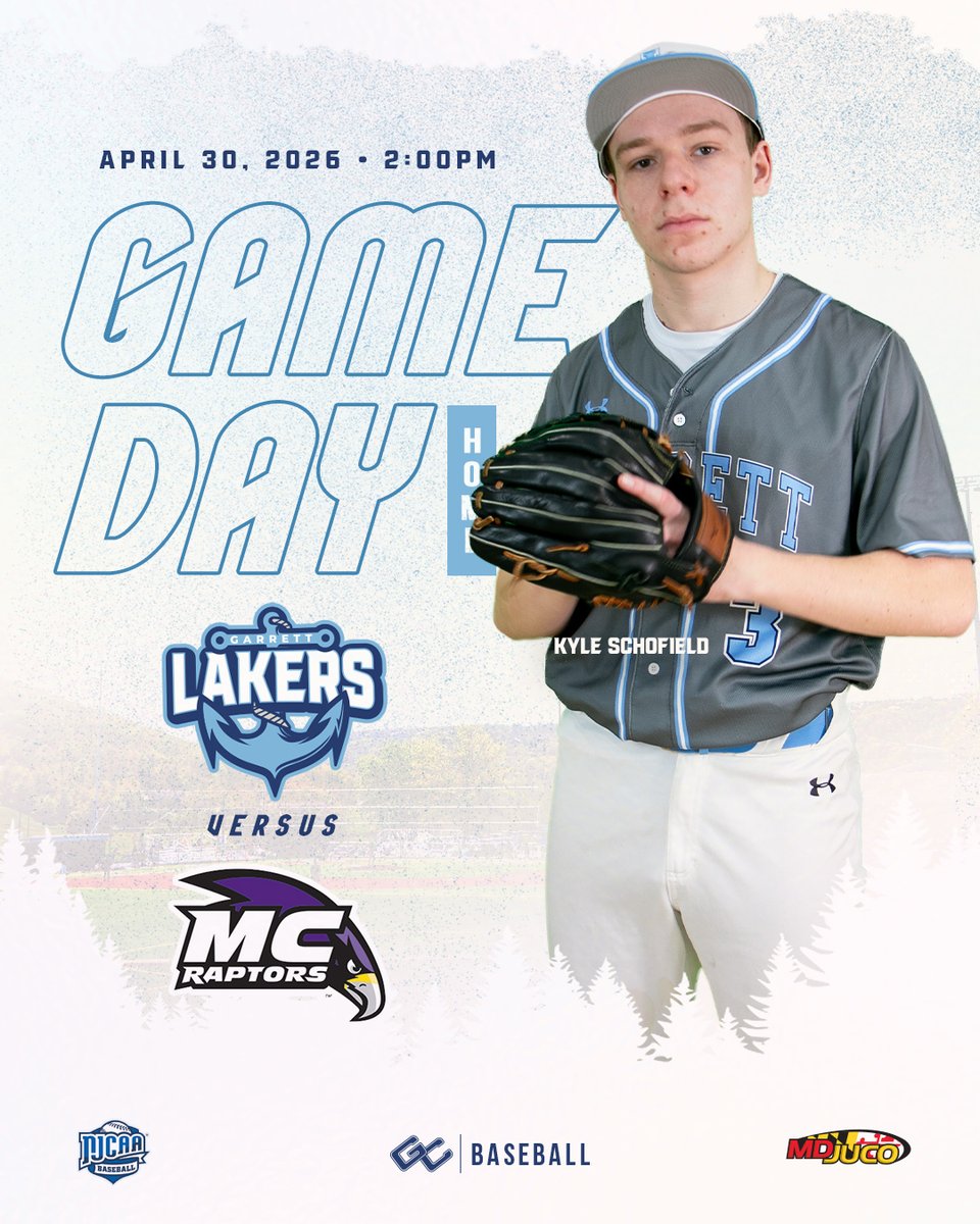 GarrettLakers's tweet photo. It's GAME DAY βΎβ
π MC Raptors
β° 2 PM
π McHenry, MD
π₯ https://t.co/mxVKRF4tfb
#garrettlakers #lakernation #GCBaseball #njcaabaseball #juco https://t.co/nENsjK1fPM
