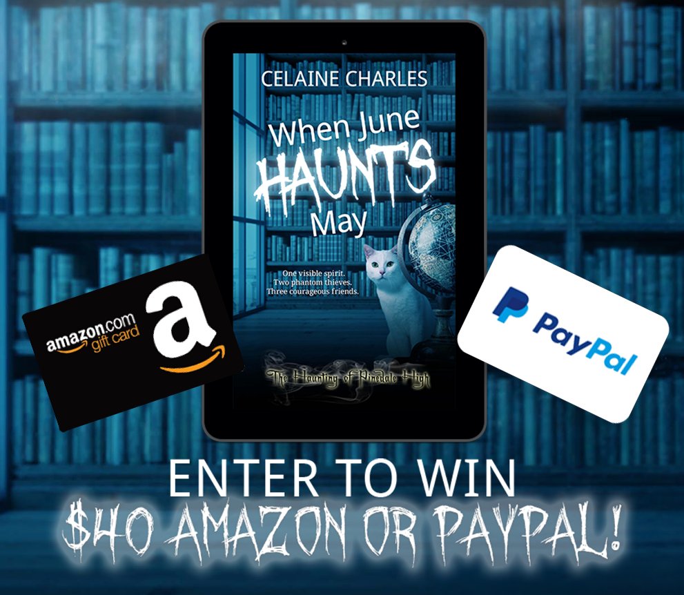 RomanceNovelGiv's tweet image. #Win this $40 #GiftCard #Giveaway
  One visible spirit.
Two phantom thieves.
Three courageous friends.
When June Haunts May  by @celaine_charles 
  #GhostStory 
  The Wild Rose Press
  @SDBookTours 
It's here at RNG→ shorturl.at/i4IBl