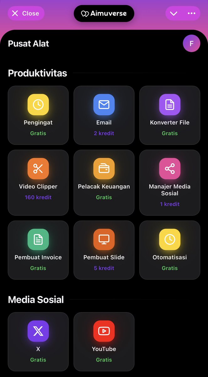 aimuverse's tweet photo. Beberapa tools gratis yang bisa kamu cobain untuk menambah produktivitas kamu 🔥 https://t.co/wQp0sdrEdF
