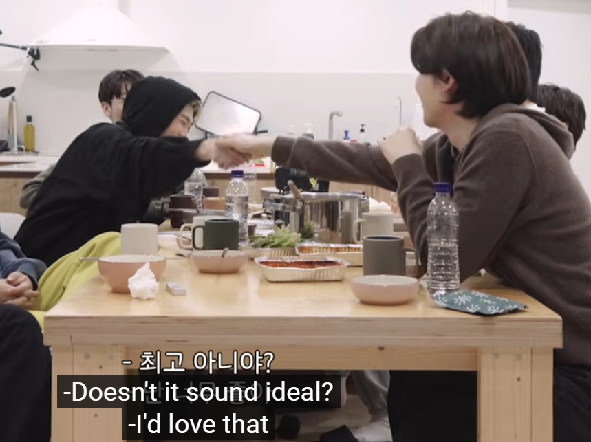 i'm normal about the idea of namgi lying down and watching reels together