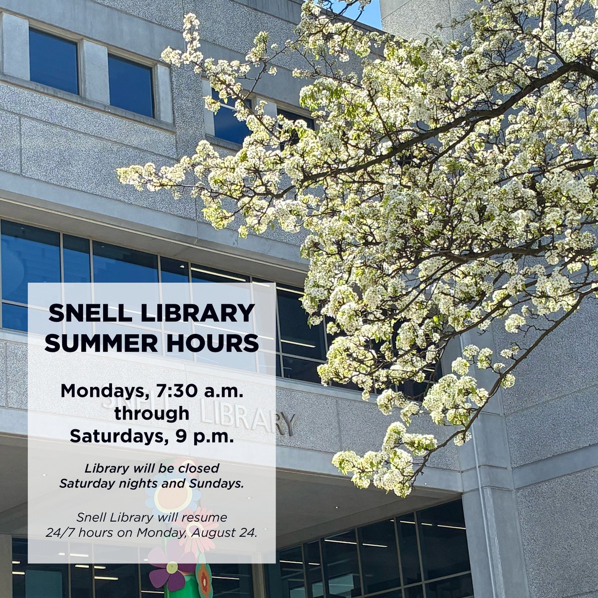 Northeastern University Library tweet media