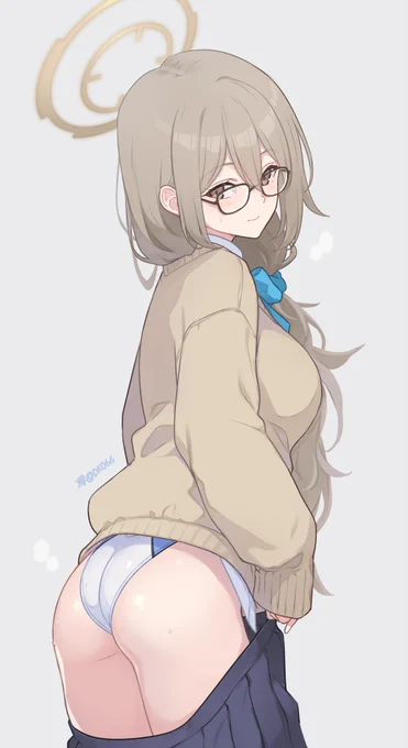 #今月かいた絵を晒そう 制服競泳アカネ