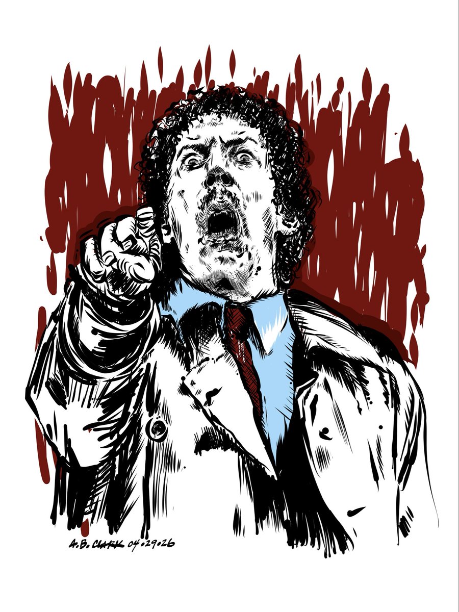 The_ABClark's tweet image. Donald Sutherland… one of the best. I wasn’t old enough to see him in M*A*S*H* (I would have been 2 🤣) but once I caught the final scene of Invasion of the Body Snatchers in 79 or 80 (yay cable TV), I knew I had to see more Sutherland. 

#illustration #adobefresco #vector