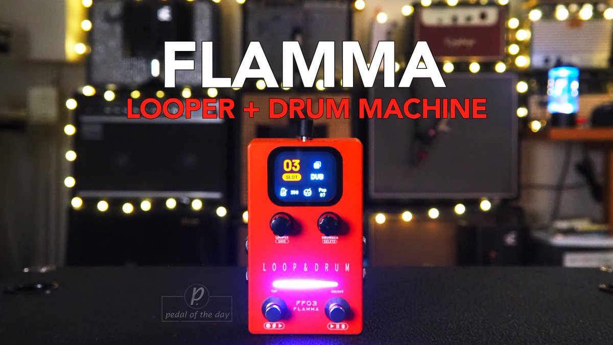 pedaloftheday's tweet photo. If you're on the lookout for a great practice and performance tool for your guitar or bass rig, you'll dig the new FF03 Stereo Loop & Drum pedal from @flamma_tech!!
https://t.co/GC1oOWcS8F
https://t.co/Mo9FVJ8aJo
#flamma #pedaloftheday #effectspedals https://t.co/SC3wFyU4JV