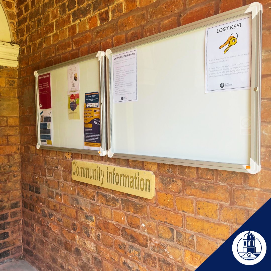 BluecoatChester's tweet image. Calling all local charities! If you want to share your event/information on our Bluecoat noticeboard, pop by with it and we will happily display it 😀

#chester #charity #event #poster #bluecoat