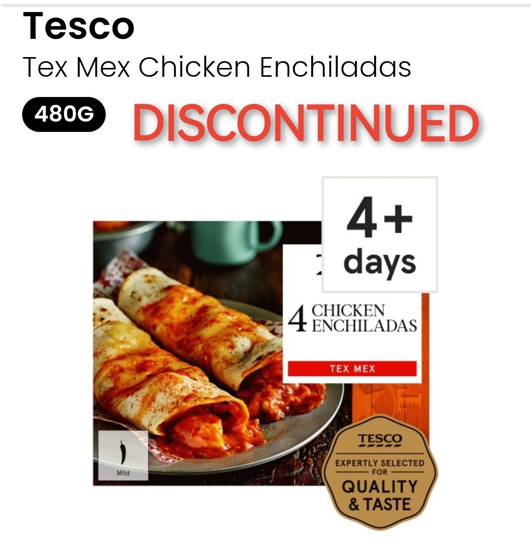 DoktorWatson's tweet image. Food Mystery.... ✨🔮
Why did every supermarket discontinue Mexican food last year?
All own brand Chicken Enchiladas &amp;amp; Beef Burritos have disappeared from #Lidl #Sainsburys #Tesco #Marks, etc.
Where have all the enchiladas gone?! 😭 🌯😭🌯😭🌯😭
@tesco @LidlGB @sainsburys