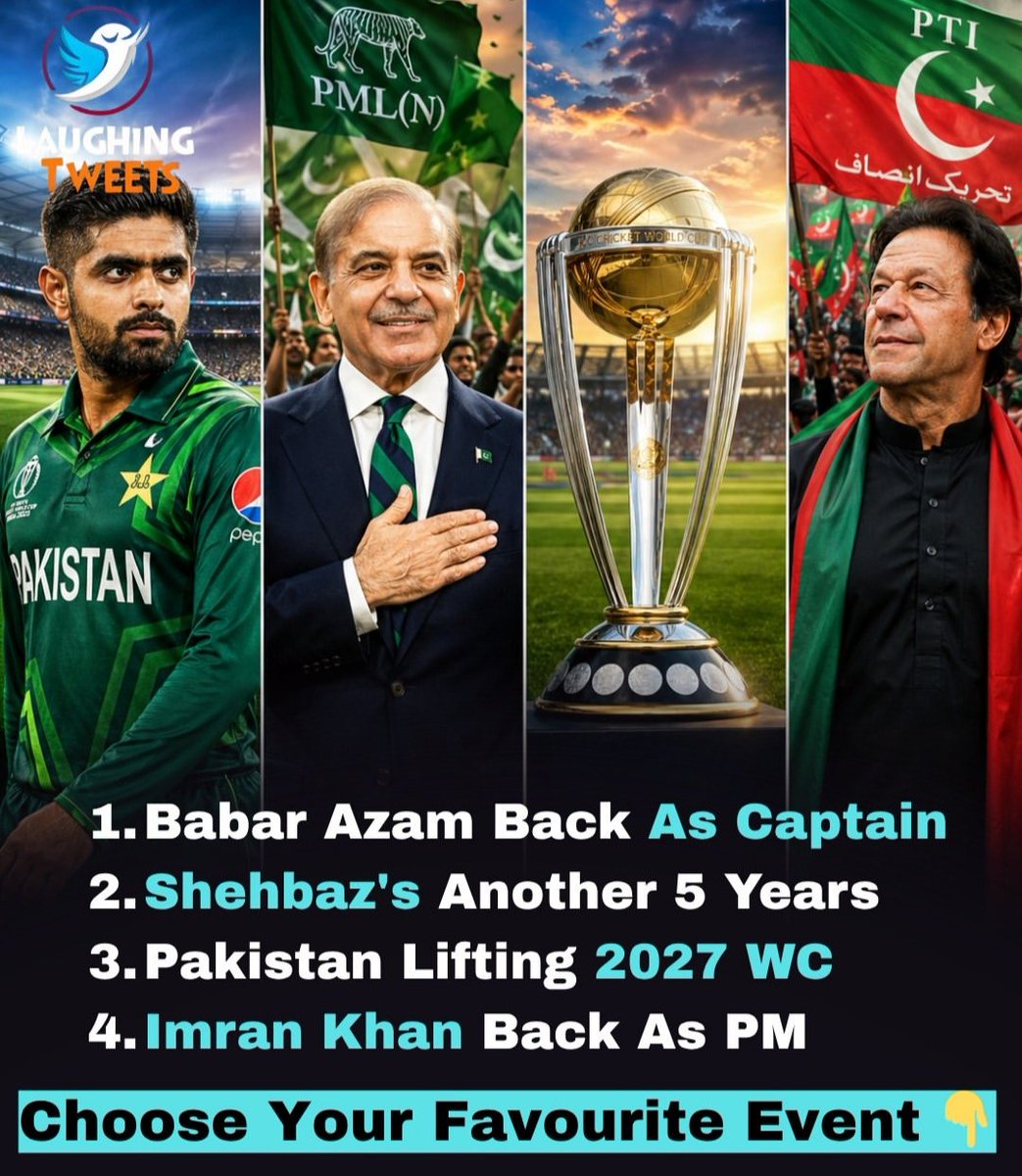 CallMePathan4's tweet photo. Choose Your Fvret Event 😎
#Imrankhan #Babarazam https://t.co/RI7nEPvPNW
