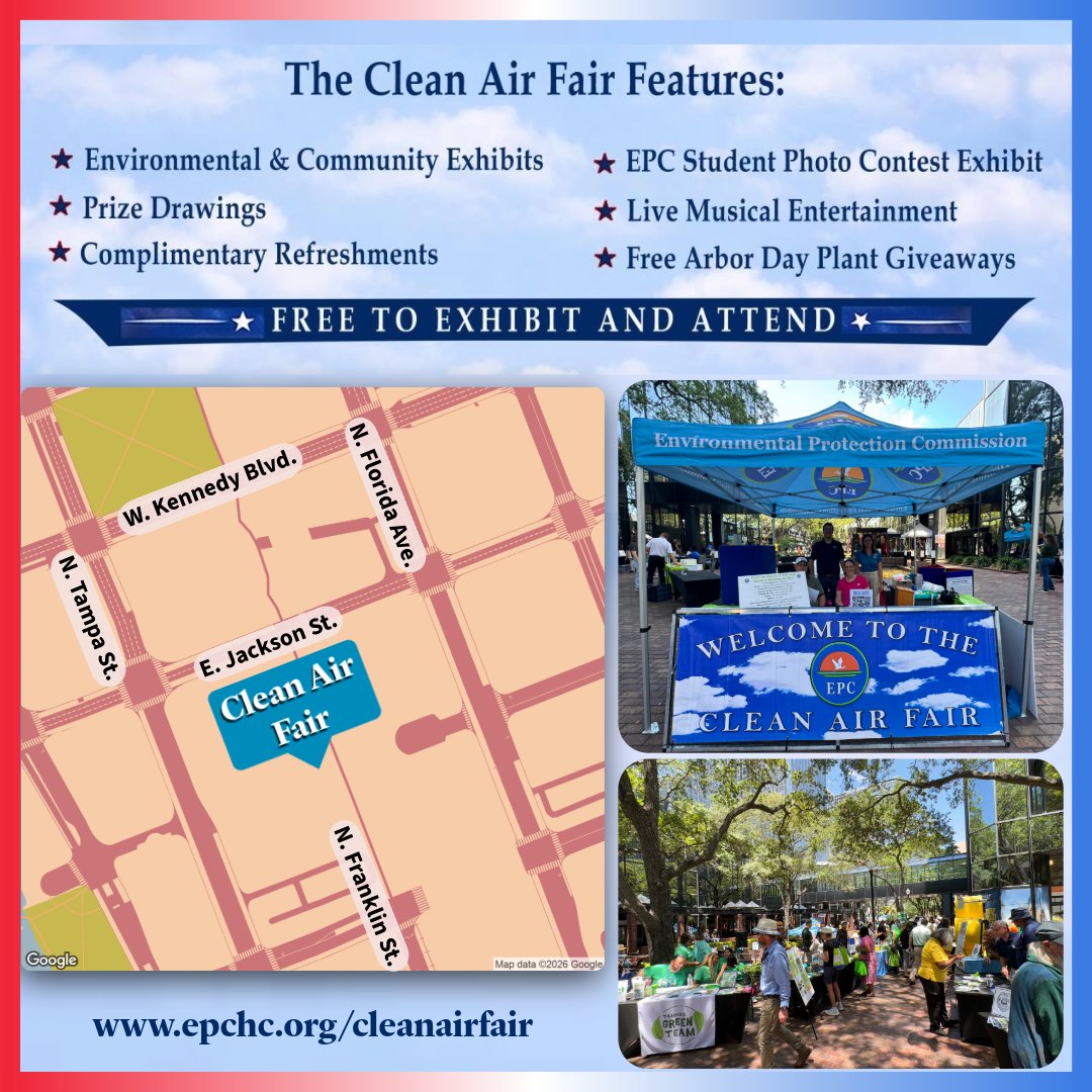 EPCHC's tweet photo. EPC's Annual Clean Air Fair is only one week away! Celebrate 25 years of cleaner air with community exhibitors, wellness resources, refreshments, and giveaways. We hope to see you there. Learn more: https://t.co/ZcVqZCYAkV https://t.co/7SPceK9m1h