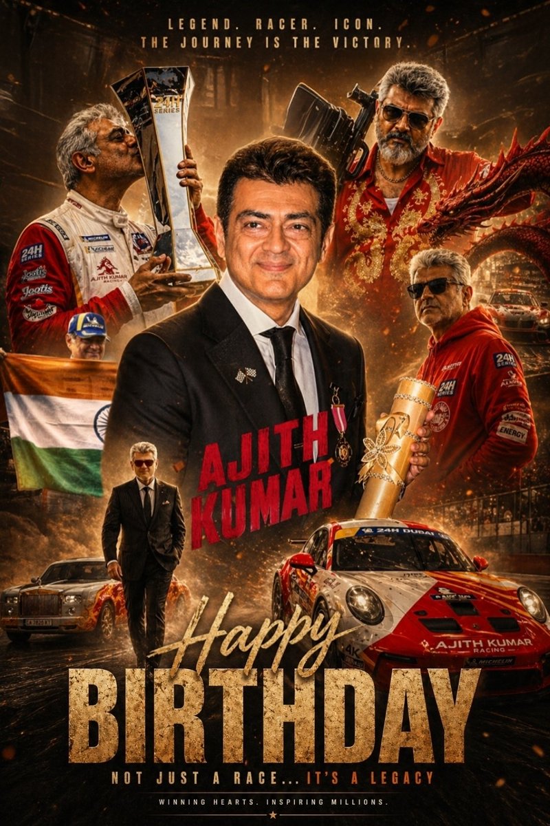 nivash_legend8's tweet photo. Dear 👑 Ajith sir,

You are always an inspiration to me, 
you happy doing what you love even at this age. Always Keep inspire us🫴🏾❤️‍🔥
I pray to God that you will always be healthy and prosperous and live happily with your 👨‍👩‍👧‍👧 
Advance Happy Birthday My Chief 🙏🏻💐

#HBDAjithkumar https://t.co/kud4qGPrhD