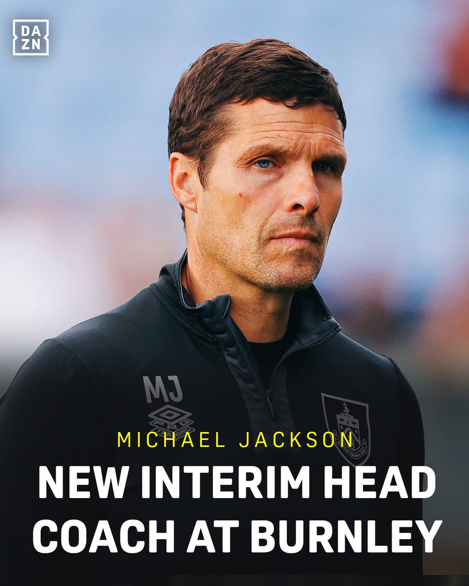 DAZNFootball's tweet image. 🚨Michael Jackson is stepping in as Burnley’s interim manager until the end of the season 👀

The headlines were writing themselves with this one 😅

#PremierLeague