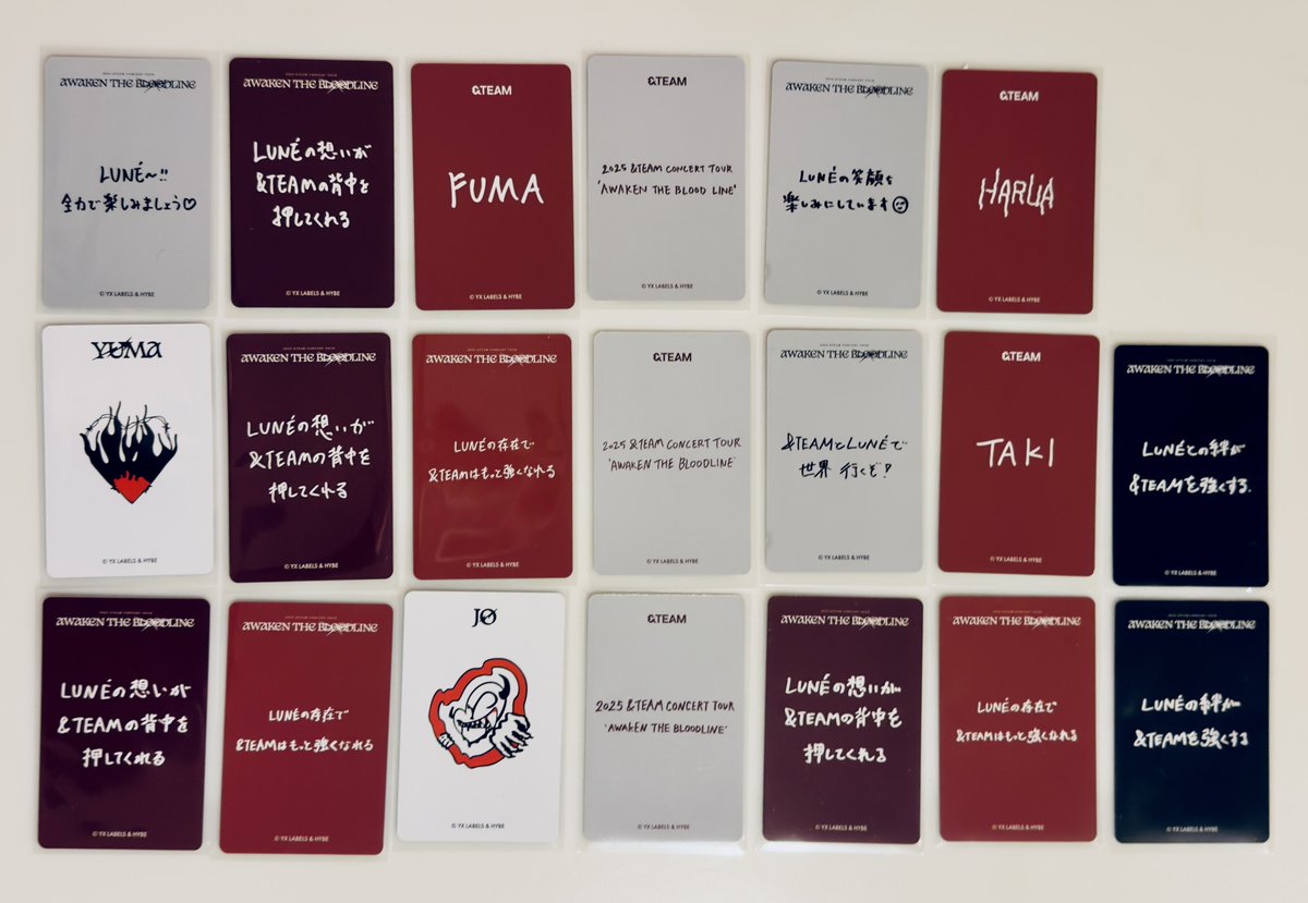&TEAM ニコラス AWAKEN THE BLOODLINE 埼玉 抽選トレカ &TEAM AWAKEN THE BLOODLINE POPUPトレカ交換 買取 【譲】FUMA YUMA JO