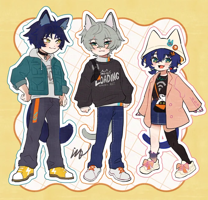 今月描いたやつ🏹🧡 