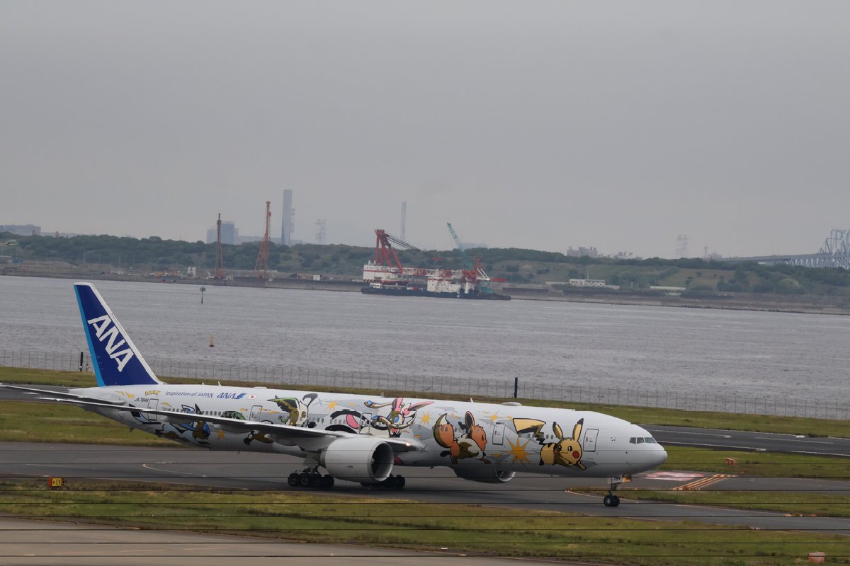 2026.4.30(木)イーブイジェット NH109(JFK→HND)イーブイNY JFKからお帰りなさい 少したってまた2タミにロコンちゃんを迎えに来ました JA784A(Pokémon Livery) Boeing777-381(ER) 
#イーブイジェット
#ポケモンジェット
