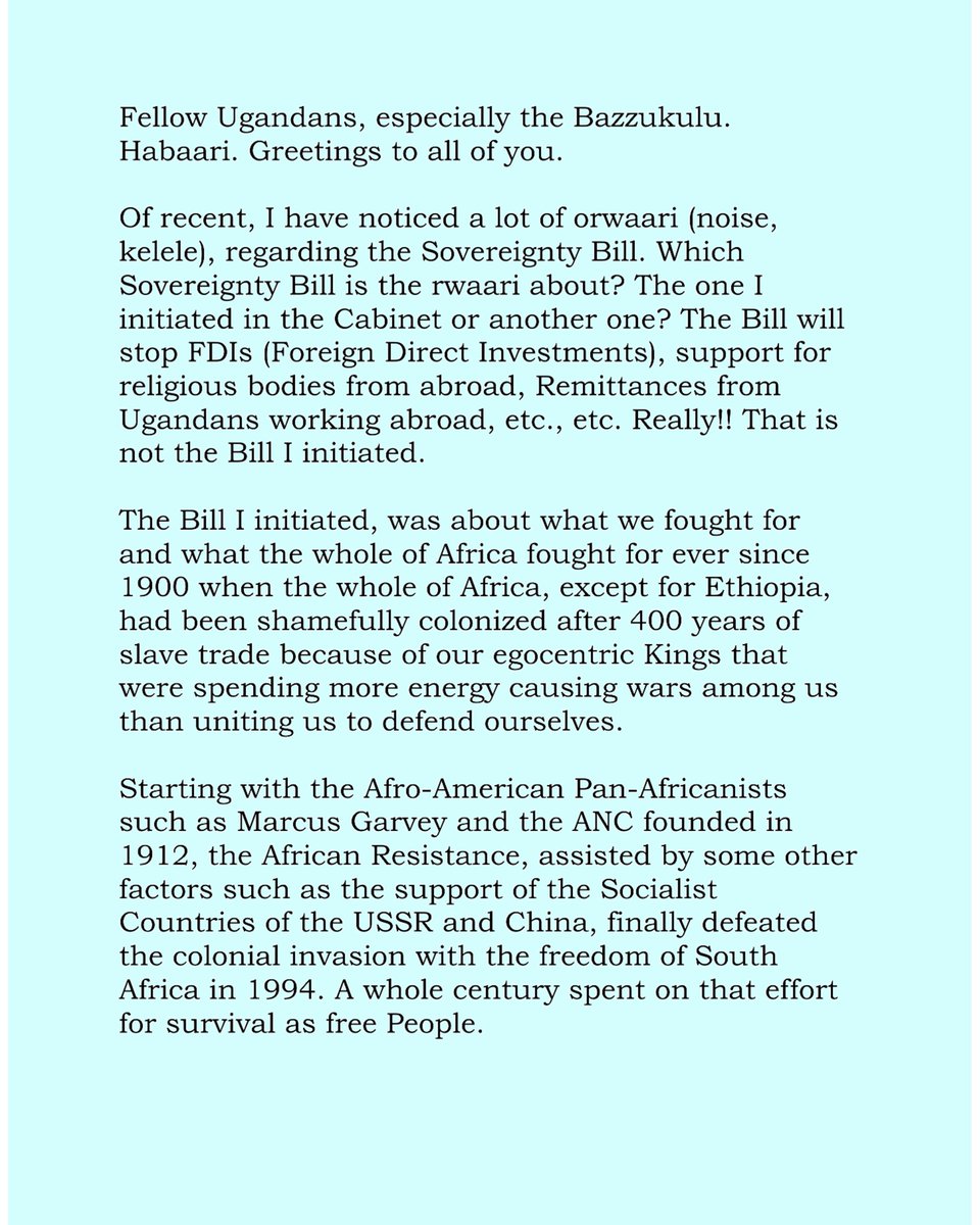 Yoweri K Museveni tweet media