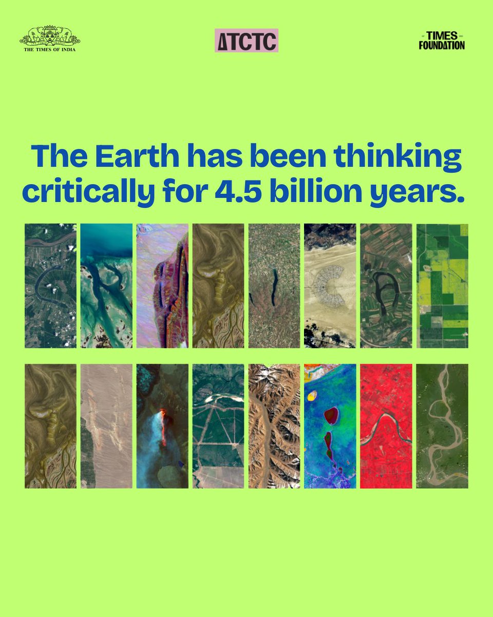 TOITCTC's tweet photo. NASA's Landsat satellites have been photographing Earth from space since 1972. Every river bend, mountain range, and coastline captured in real images. 
We used it to spell what we believe in. 🛰️🧠 

#NASALandsat #CriticalThinking #YourNameInLandsat https://t.co/WCs2ieARNs