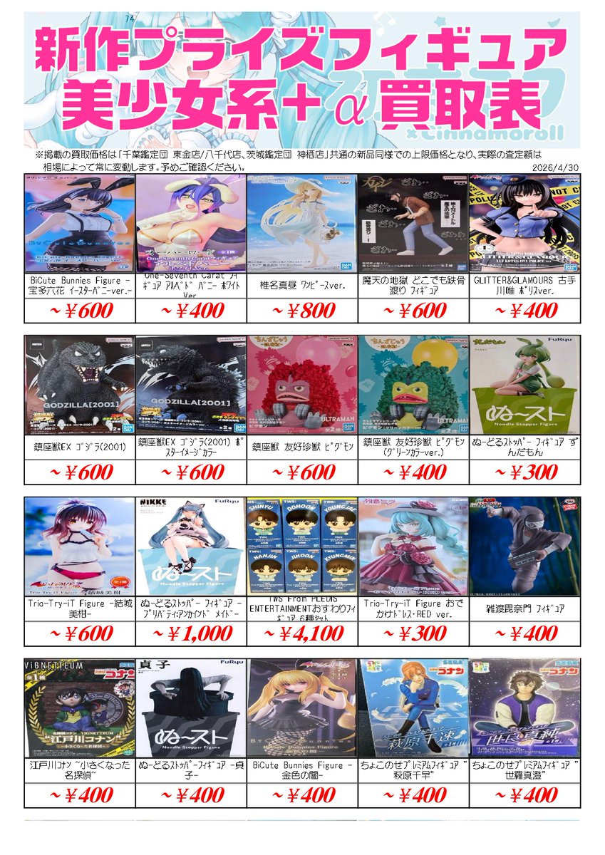 ✨新作プライズフィギュア買取情報✨ (美少女系+α) プライズフィギュア