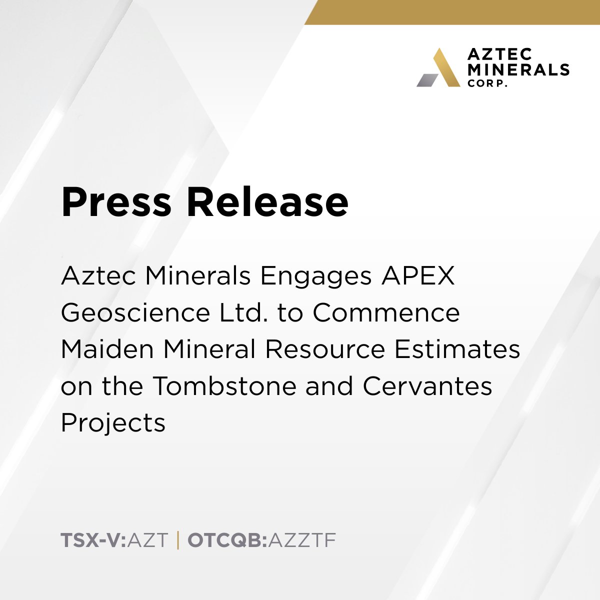 Aztec Minerals Corp. (TSXV:AZT | OTCQB:AZZTF) tweet media