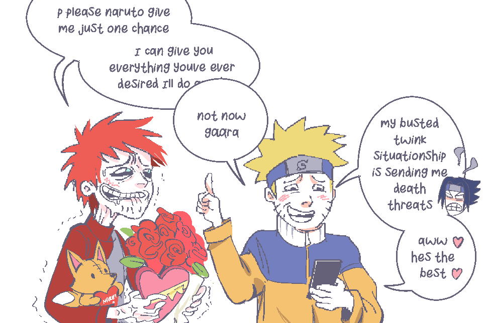 mincedbroccoli's tweet photo. "Do you ship gaara with any1? (⁠◍⁠•⁠ᴗ⁠•⁠◍⁠)" -> unrequited gaanaru is very funny to me https://t.co/gdgajGUHYC https://t.co/N9KhxVnJlr