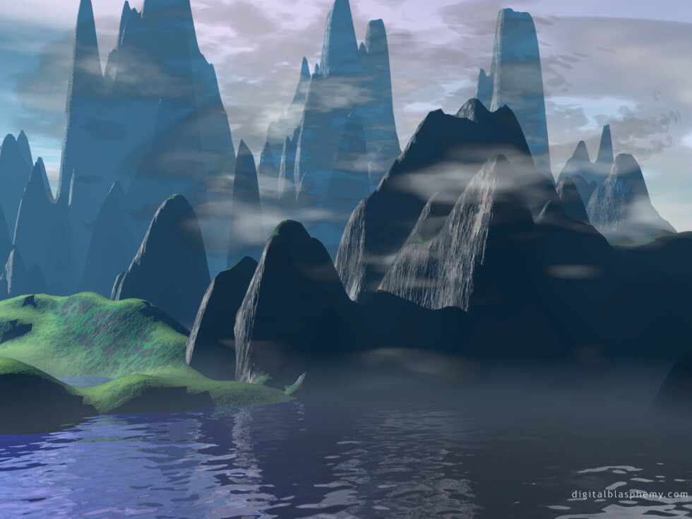 dblasphemy's tweet photo. Bryce3D landscapes c.1998 https://t.co/qhZrk3hDSD