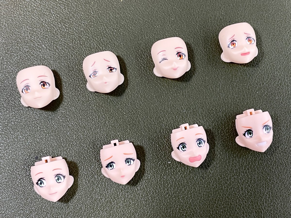美プラ、基本的には割り切って素組みで作ってるけど顔だけはデカール貼りとトプコする