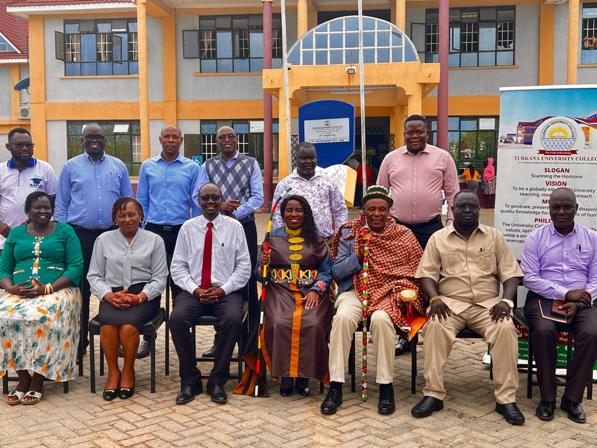 TUC_Kenya's tweet image. Turkana University College (TUC) was honoured to host Dr. Beatrice Muganda Inyangala, the Principal Secretary for the State Department for Higher Education and Research, who paid a high-level courtesy call to the institution yesterday. 

#TurkanaUniversityCollege #HigherEducation