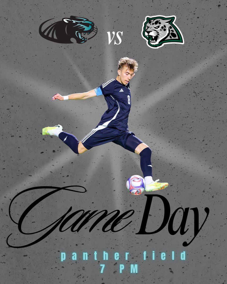 ⚽️ GAME DAY ⚽️ Come join us for our last home game of the season! 
📍 Panther Field 
JV 5 PM | Varsity 7 PM