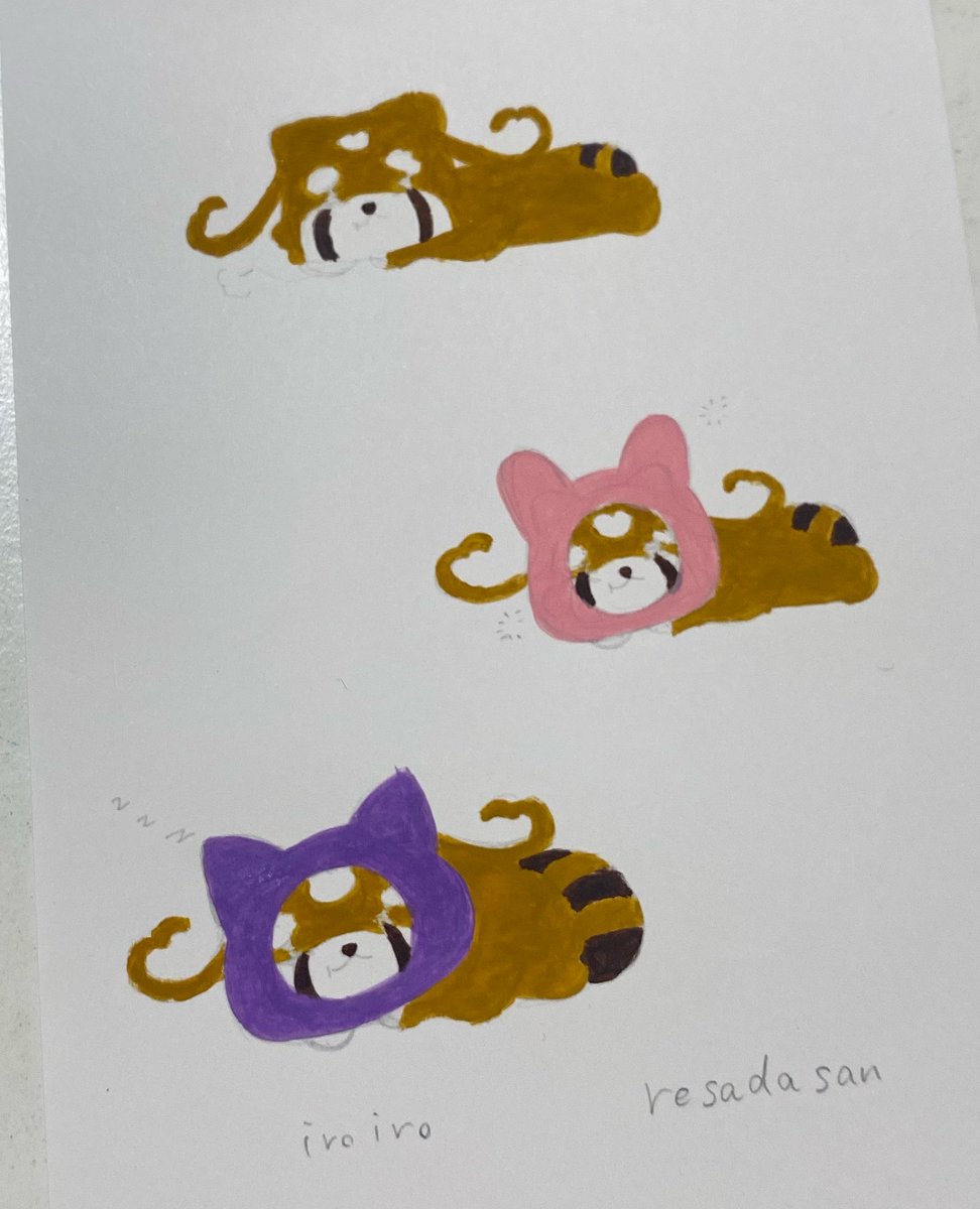 agechoco_96's tweet photo. ポストカード作品『iroiro resadasan』

画材：アクリル絵具使用🖌

#CHIKAPPART
#九州コミティア https://t.co/mjaofFYWim