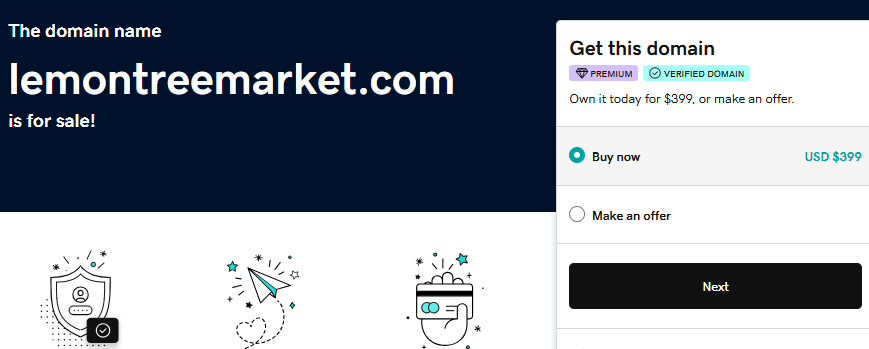 domainjobcom's tweet image. LemonTreeMarket.com 
is for sale!Brandable, premium domain — only $399 USD 
Drop 3 domains you’re selling at wholesale prices in the comments
Let’s connect, network &amp;amp; flip together! 
#DomainForSale #Domains #DomainNames #DomainInvesting #WholesaleDomains #LemonTreeMarket