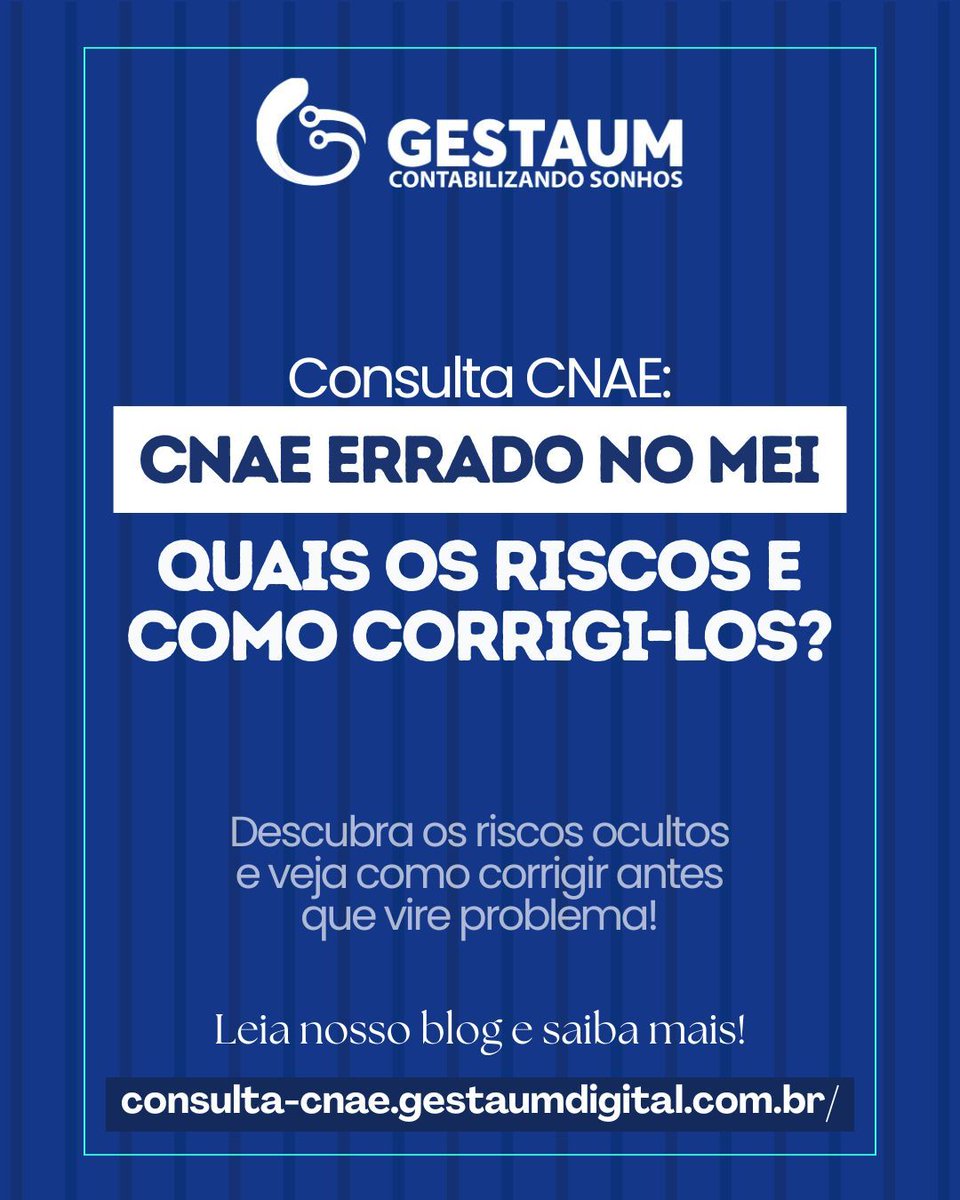 gestaumdigital's tweet photo. CNAE errado no MEI pode estar te dando dor de cabeça — e você nem percebeu 🚨
Evite problemas com nota fiscal, impostos e até risco de desenquadramento.

👉 Descubra agora como corrigir de forma simples:
🔗 https://t.co/FzQhOL3TlB 

#MEI #CNAE #Empreendedorismo #Negócios #Gestão https://t.co/QyZr7D55oP