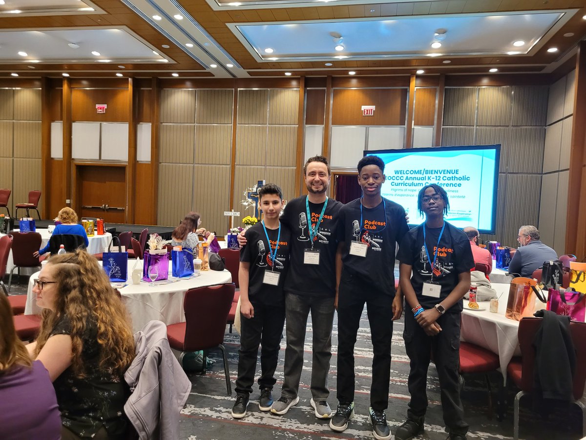 monsieurjbreton's tweet image. @EOCCC1 I am so proud of my @StPeterOCSB @OttCatholicSB Grade 8 students. We will offer an amazing #podcast #workshop
