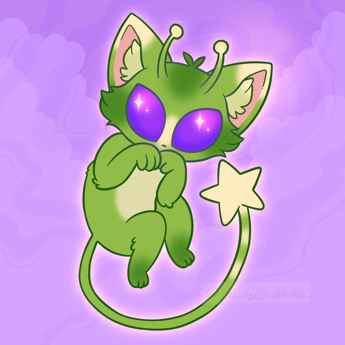 the_goblinkiing's tweet image. Meow 👽⭐️
#art #cozyartist #aliencat