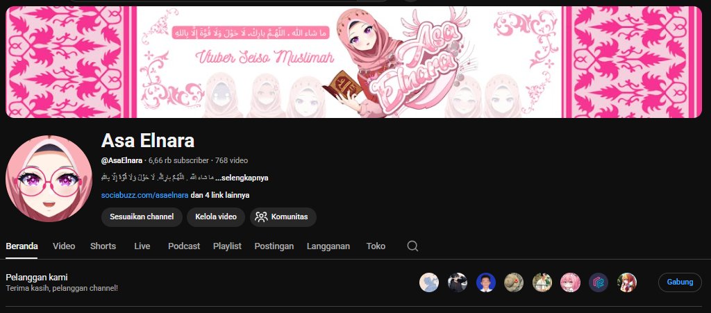 Izinkan saya untuk pamit dari dunia per-vtuber-an ini dan doakan untuk bisa kembali.