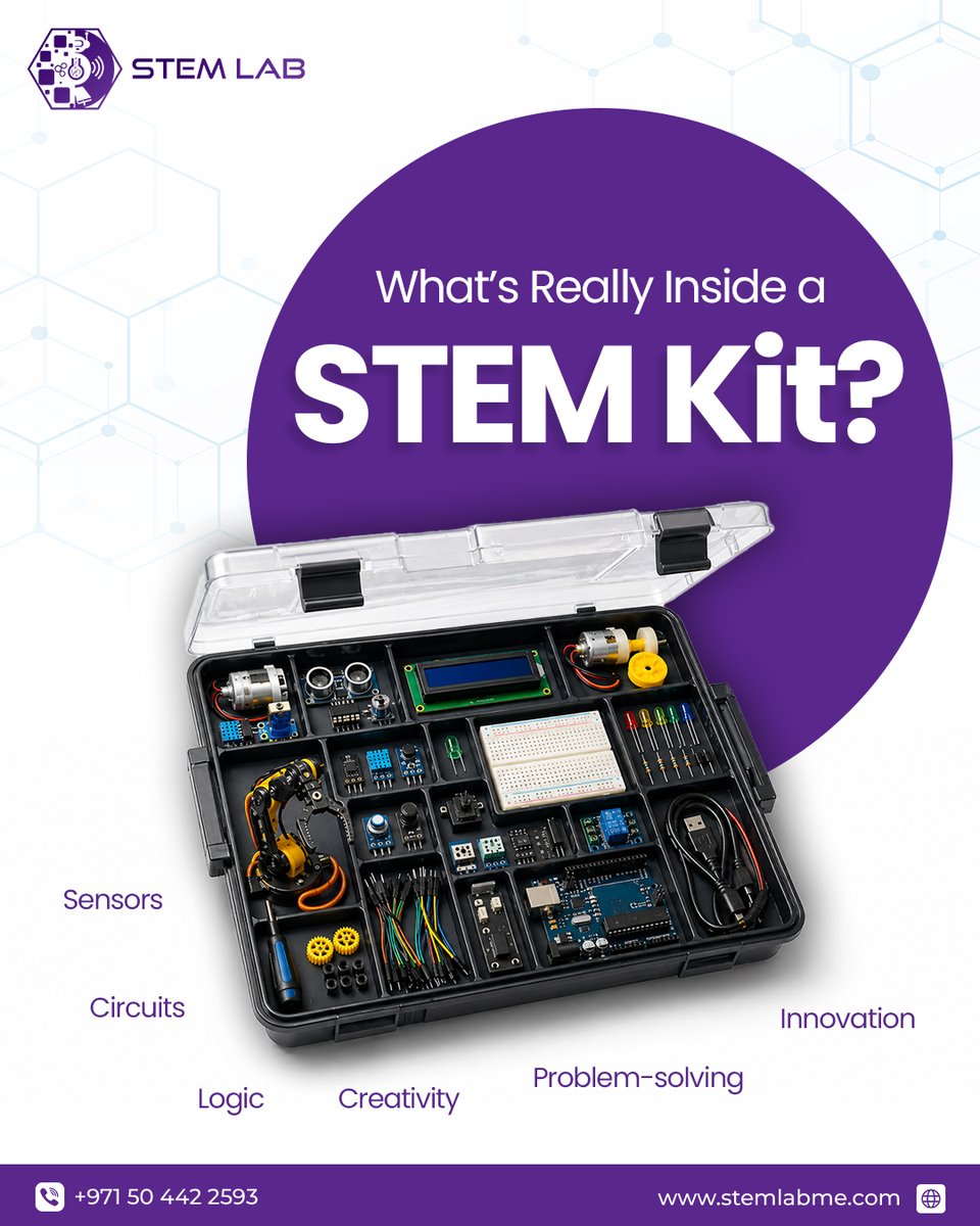 stemlabme's tweet photo. Unlock curiosity with our all-in-one STEM Kit! 🔬

🚀 Ready to get started? Enroll today or contact us to learn more!
 📞 +971 50 442 2593
 🌐 https://t.co/Hi7ZqI0Ncw

#stem #stemlearning #innovation #robotics #codingforkids #sciencefun #futureengineers #handsonlearning https://t.co/iUyuBuosEc