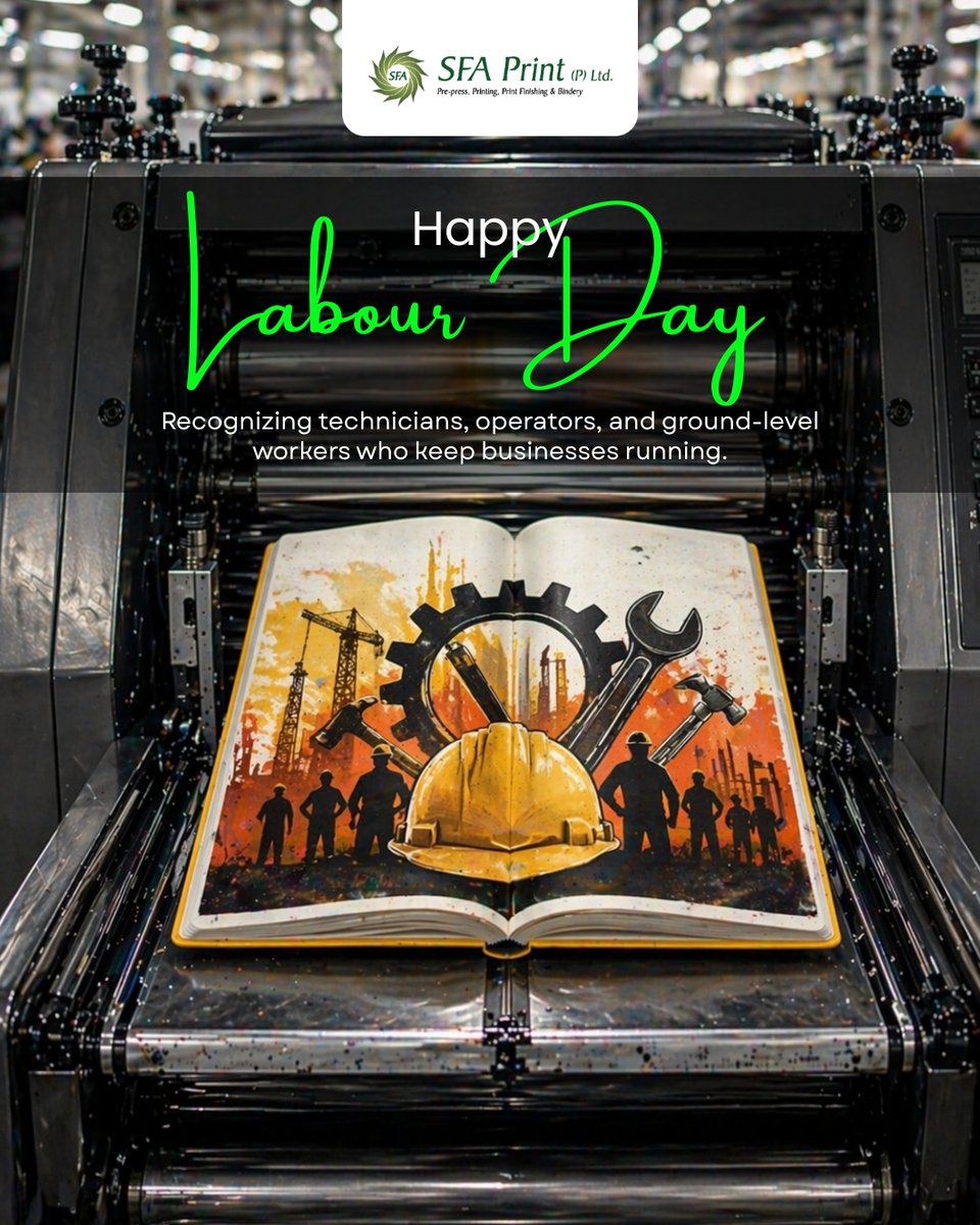 SFA_Print's tweet photo. Honoring the hands that keep everything running this Labour Day 👷‍♂️⚙️

Celebrating the dedication of every technician, operator, and worker 🙌

#LabourDay #SFA #Workforce #RespectWorkers https://t.co/QA3oxQZMy8