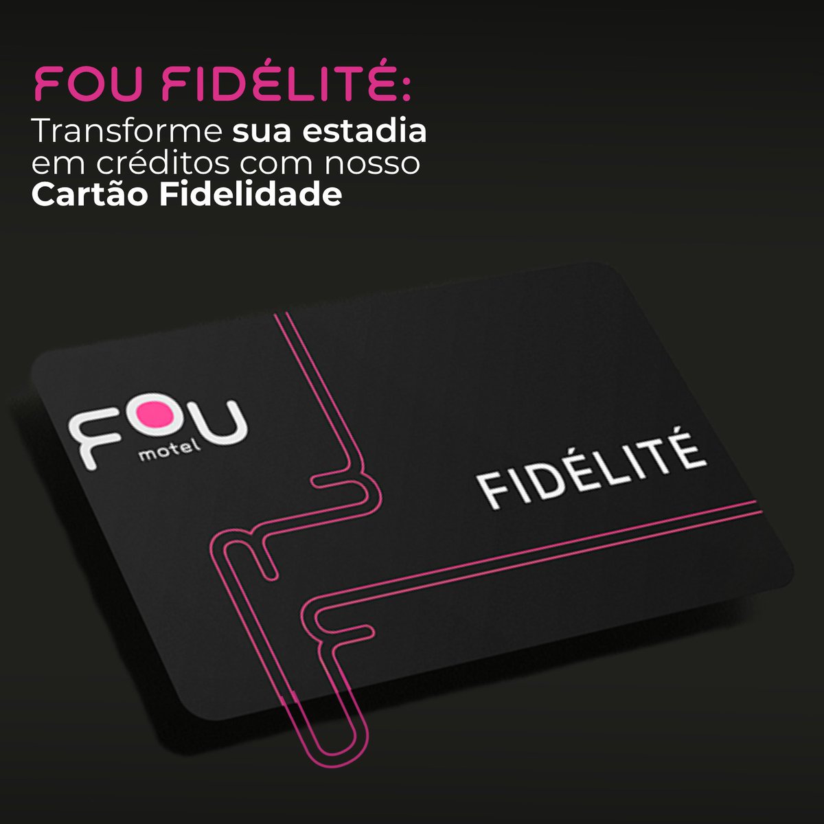 FOUMotel's tweet photo. Imagine transformar cada brinde, cada mergulho e cada momento nas nossas suítes em créditos para o seu próximo refúgio.

Com o FOU Fidélité, você acumula 10% do valor de cada hospedagem e dita as regras do seu próprio resgate. 

Torne-se um Fidélité Lover. 👑🖤

#FOUMotel https://t.co/BxIGlHpDc0
