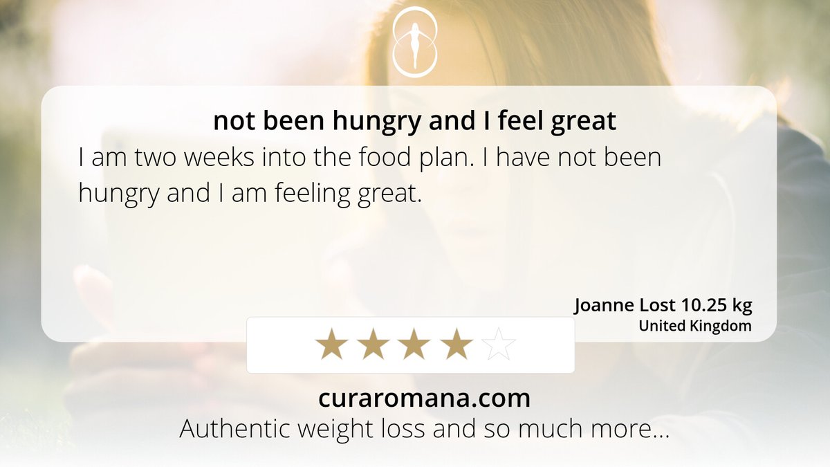 CuraRomana's tweet image. not been hungry and I feel great  
 I am two weeks into the food plan. I have not been hungry and I am feeling great.   
 #cura #weightloss #health #detox #lowcarb  
 dlvr.it/TSJJR1 dlvr.it/TSJJR3