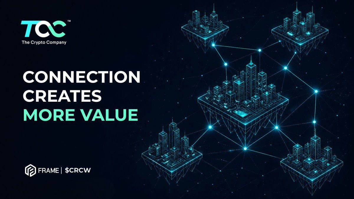 TheCryptoCo's tweet image. Frame is built on a different premise than most crypto projects. 

Connecting networks can be more profitable than competing with them. 

Designing a system around that principle is what took years. 

$CRCW #blockchain #infrastructure