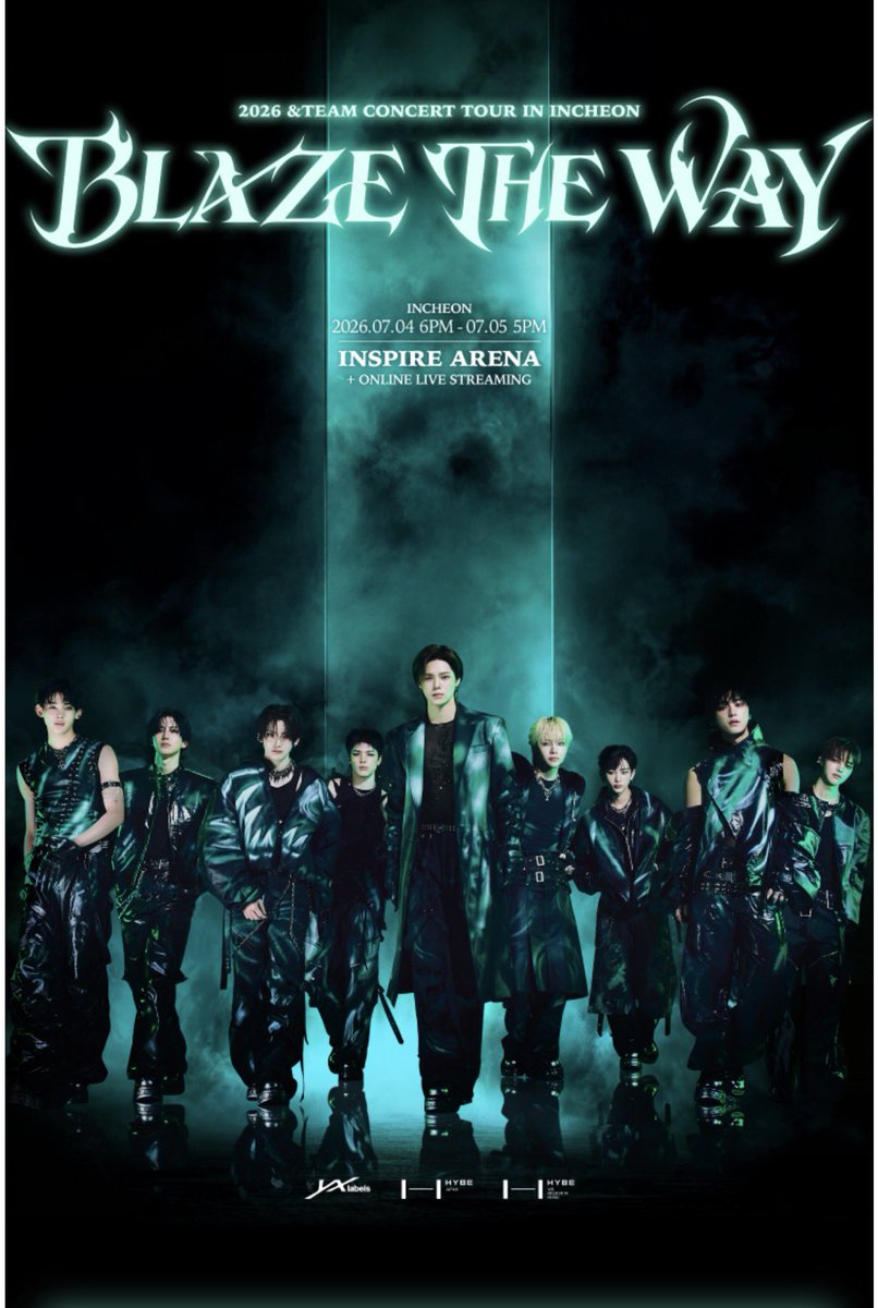 annyonzb's tweet photo. 2026 &amp;TEAM CONCERT TOUR 【BLAZE THE WAY】IN INCHEON &amp;TEAM.  コンサートのチケットがあります 🎫 

2026/07/04-05

📍インスパイアアリーナ

🎫在庫更新
⭐️SC席
⭐️MG席

DMまで
#andTEAM #ASIATOUR_BLAZETHEWAY #BLAZETHEWAY_INCHEON
 #韓国チケット #チケット代行 .. https://t.co/QV2n8eBQV3