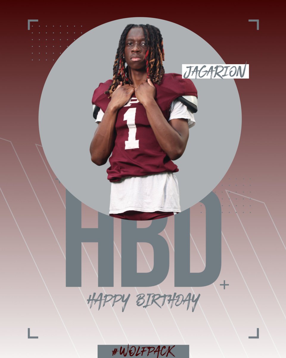 PuckettWolvesFB's tweet photo. Happy Birthday to 11th grade DB JaGarion Fletcher!!! #Wolfpack https://t.co/UVknNl6FyU