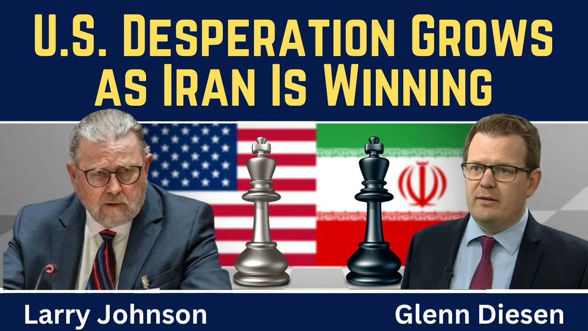 Larry Johnson: U.S. Desperation Grows as Iran Is Winning
youtu.be/ptmxmBOVgSI