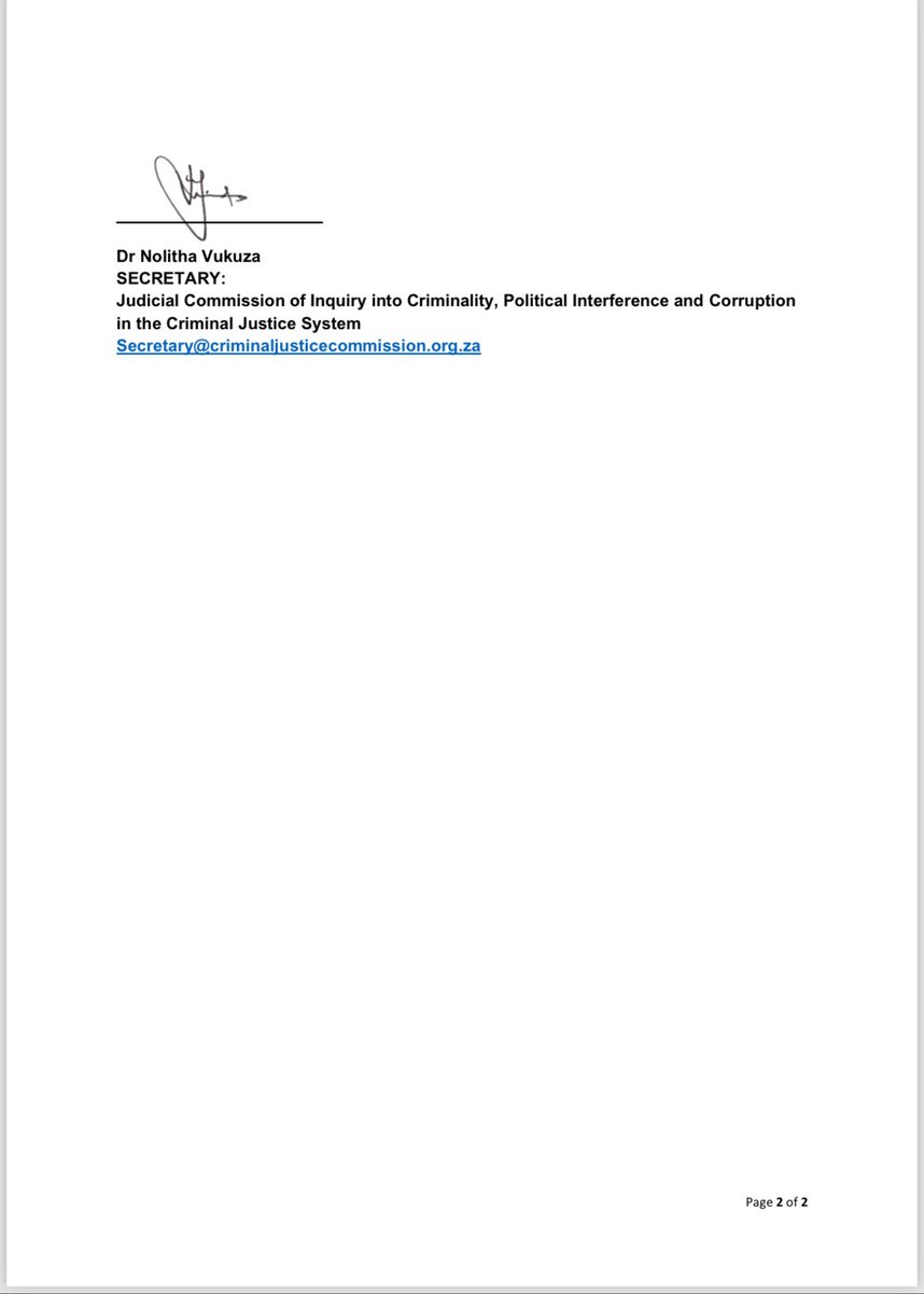 ♦️Breaking News♦️

The Judicial Commission of Inquiry into Criminality, Political Interference and Corruption in the Criminal Justice System (Madlanga Commission) has confirmed that it has written to suspended Mpumalanga SAPS Provincial Commissioner Lieutenant-General Semakaleng
