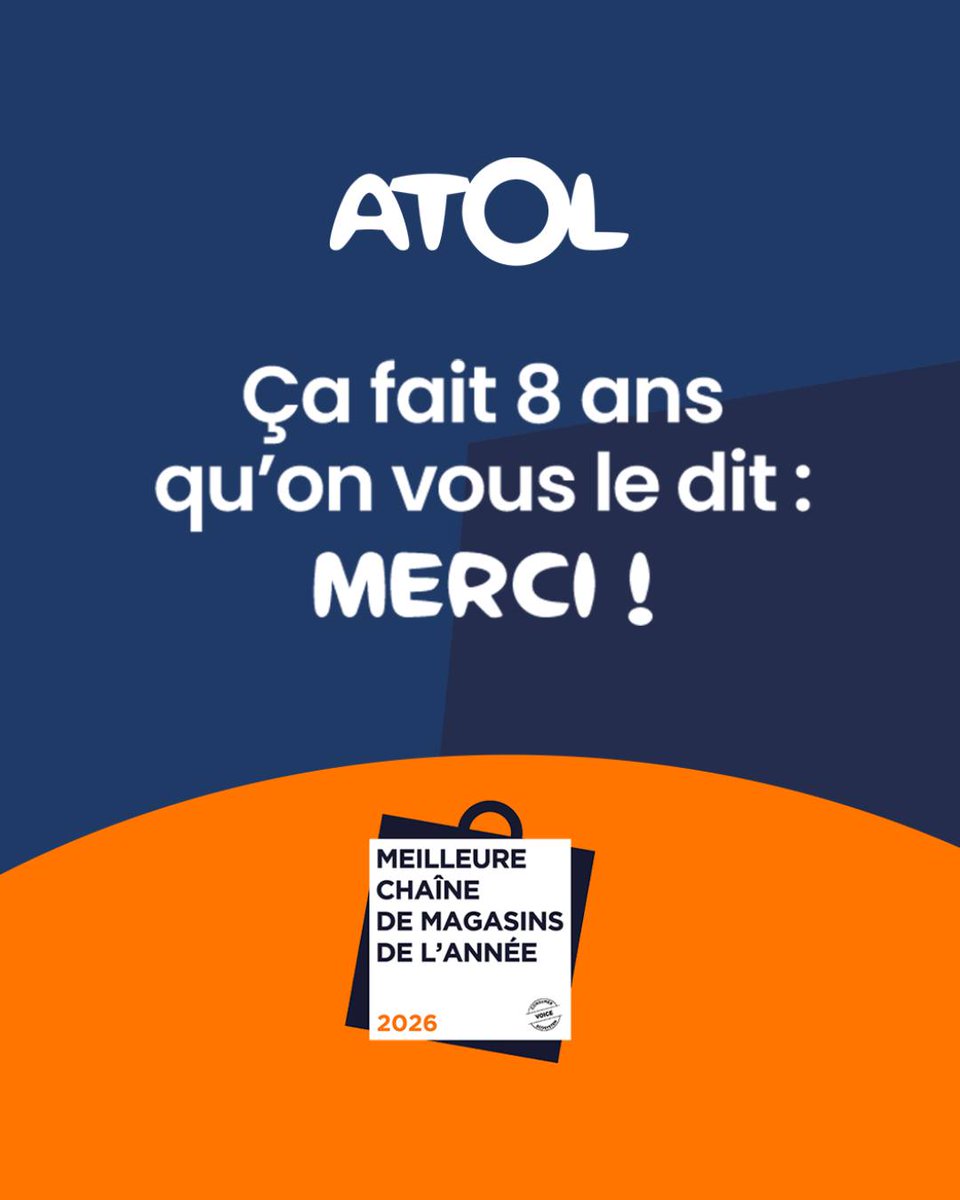 OlivierMARX75's tweet image. 😍🏆 Il est bon de le rappeler : #Atol est la meilleure chaîne de magasins de l’année depuis 8 ans !

​L’équipe d’Atol #Paris #Convention vous dit encore MERCI ! En 20 ans de service dans le quartier, notre plus belle récompense reste votre confiance au quotidien 😊🤗​ #Paris15