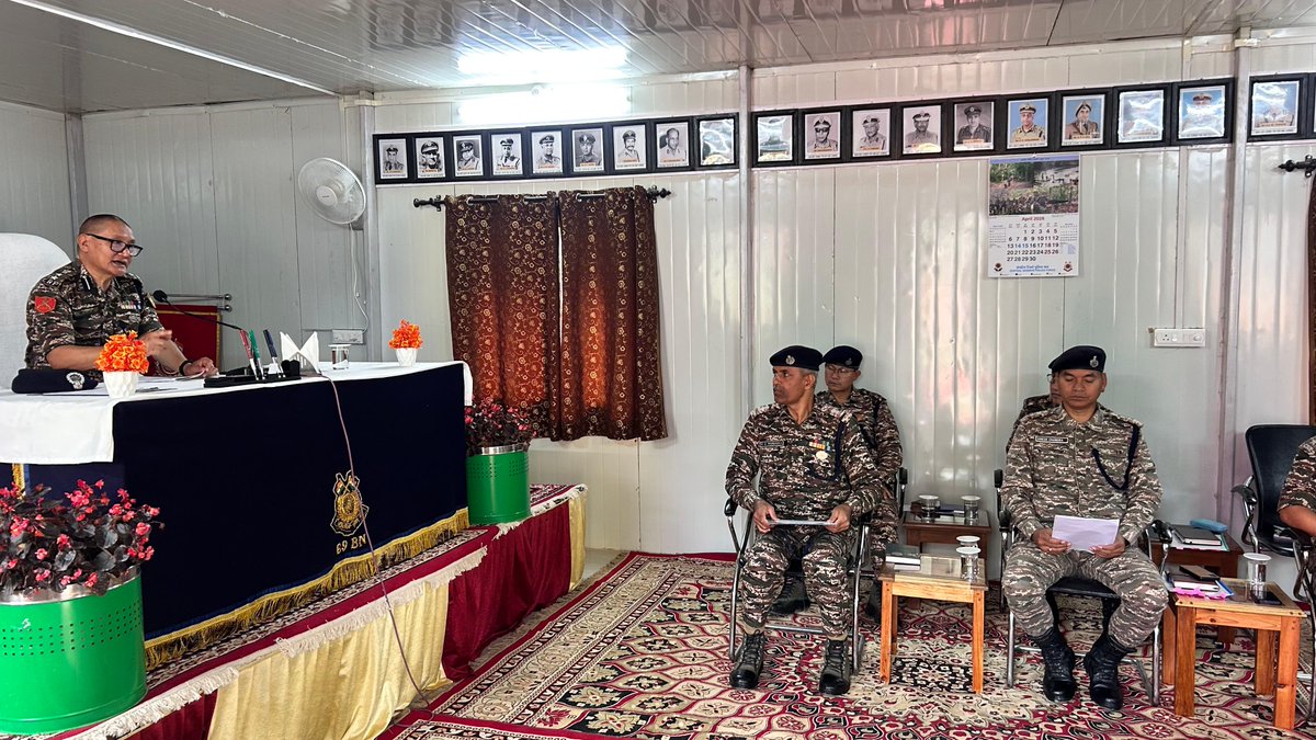 tiger69bn's tweet image. On 30/04/2026, Monthly Welfare Meeting was held at 69 Bn HQ under the chairmanship of Sh. S.A. Rojan Zimik, Commandant.
Focused on addressing the welfare, grievances, and well-being of troops to ensure morale, motivation, and operational readiness. 🇮🇳

#CRPF #Welfare #NationFirst