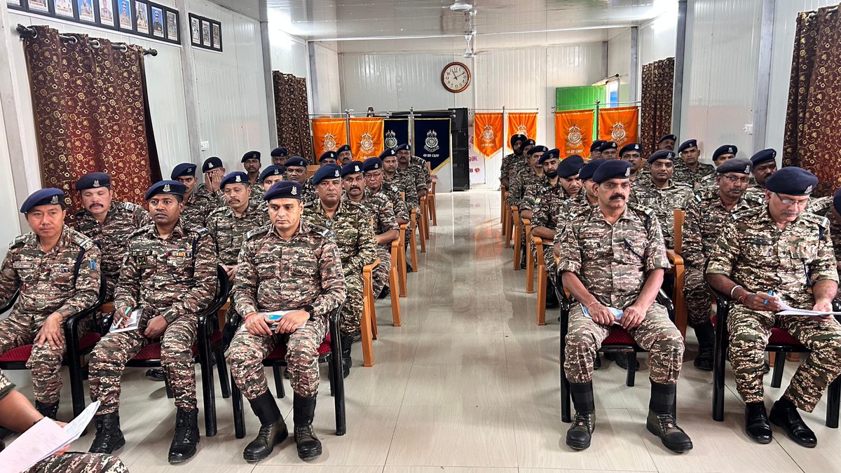 tiger69bn's tweet image. On 30/04/2026, Monthly Welfare Meeting was held at 69 Bn HQ under the chairmanship of Sh. S.A. Rojan Zimik, Commandant.
Focused on addressing the welfare, grievances, and well-being of troops to ensure morale, motivation, and operational readiness. 🇮🇳

#CRPF #Welfare #NationFirst