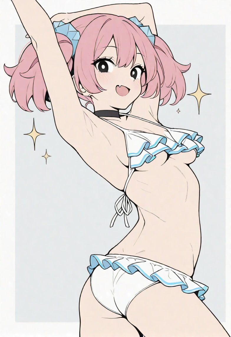 Momo_Pokem0n's tweet image. Cute bikini Coral✨
かわいいビキニ サンゴ✨
#Pokemon #ポケモン #Coral #サンゴ
#AIイラスト #AIart #StableDiffusion