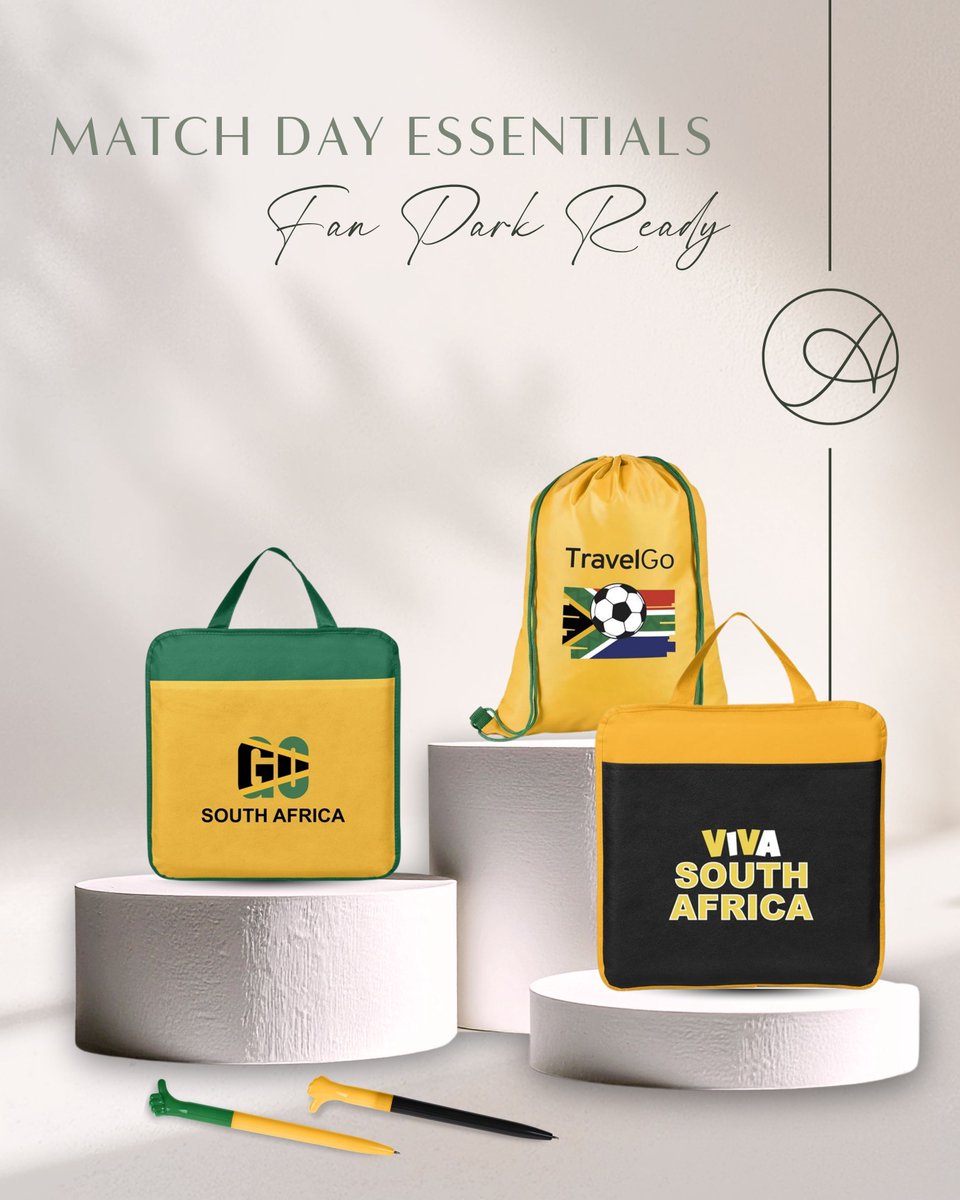 AmbellaSA's tweet photo. Bring the energy to every match day ⚽🇿🇦
Custom Fanflare merchandise for Bafana Bafana keeps your brand visible at fan parks and beyond.

Show up, stand out, and support with purpose.

#AmbellaCorporate #FanEngagement #BafanaBafana #BrandedMerch #EventMarketing https://t.co/DFIW7epfYl