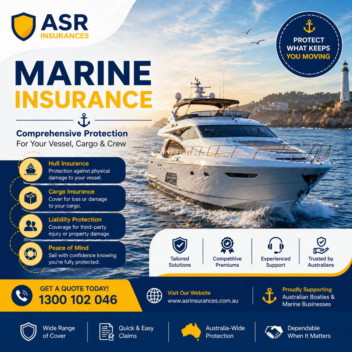 asrinsurances's tweet image. Every voyage comes with risks—stay protected ⚓
Marine Insurance by ASR Insances covers your vessel, cargo &amp;amp; liability.
✔ Hull
✔ Cargo
✔ Liability

🔗 asrinsurances.com.au
📞 1300 102 046
#MarineInsurance #BoatLife #Australia